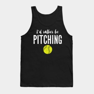 I'd rather be pitching Tank Top